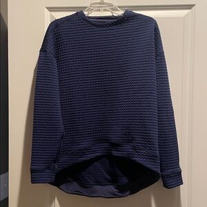 NOBULL Women's Quilted Sweatshirt Navy size M